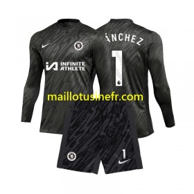 Maillot de Foot Chelsea Robert Sanchez 1 Extérieur Gardien 2024-25 Manches Longues - Enfant